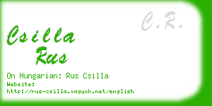 csilla rus business card